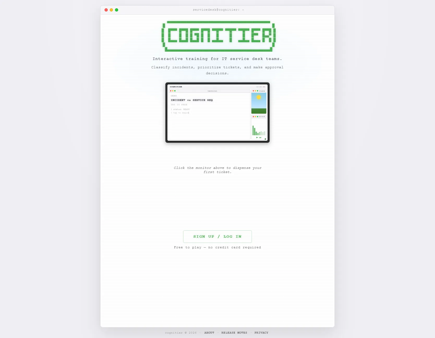 Cognitier screenshot